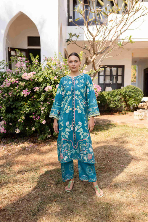 Aabyaan Co-ords 2PC RTW Lawn
